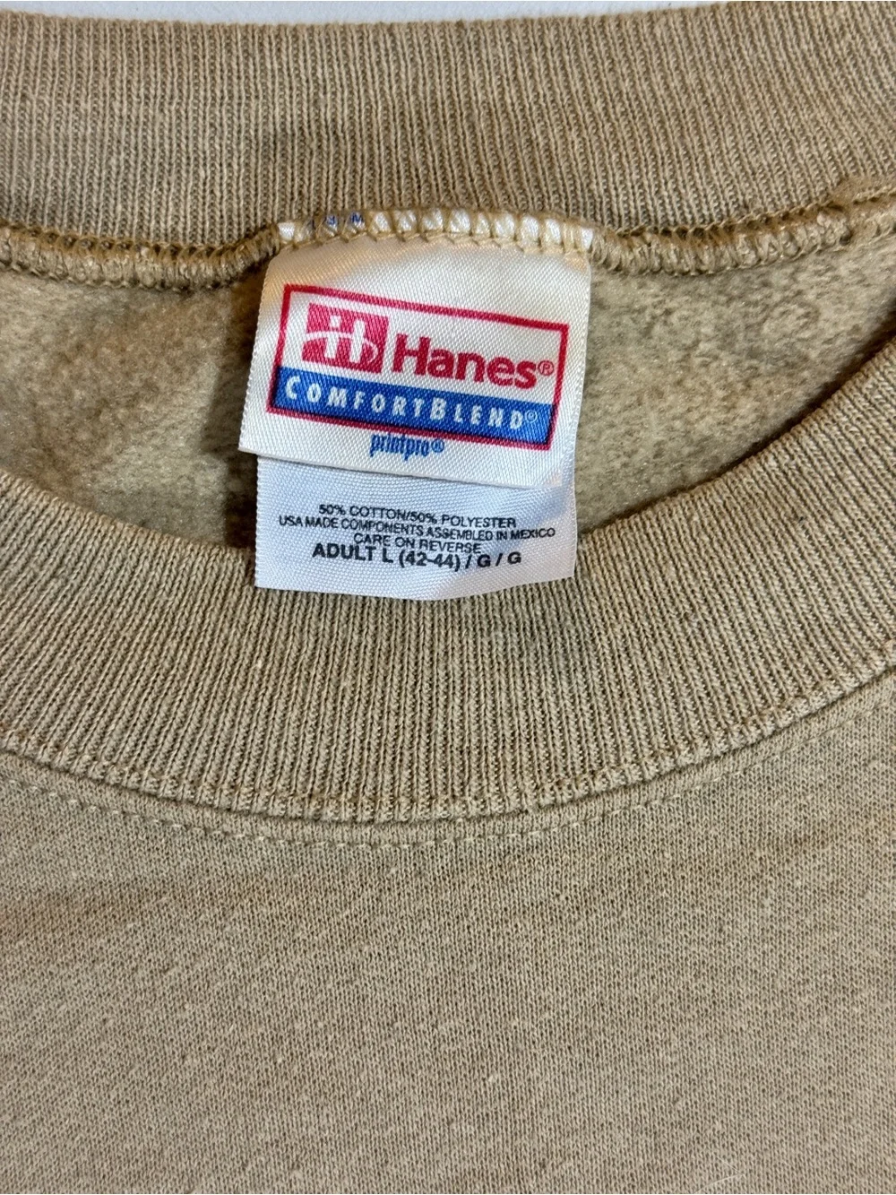 90s Vintage Hanes Wild Cotton Brian Kalt Elephant Sweatshirt Size L Made USA